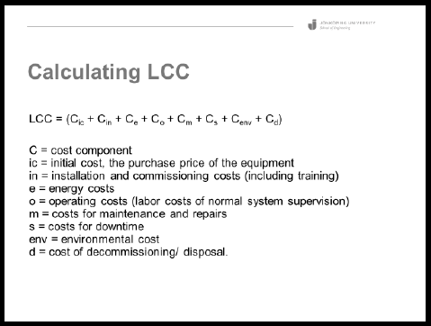 The LCC formula